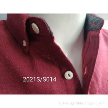 High Quality Red Leisure Two-Pocket Men's Shirts